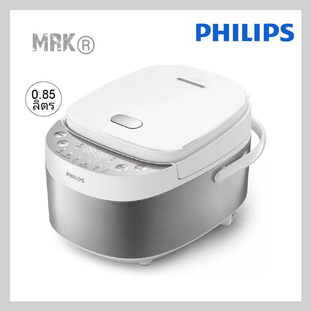 PHILIPS หม้อหุงข้าวดิจิตอล Al (540 วัตต์, 0.85 ลิตร, สีสแตนเลส) ร่น HD3170/35