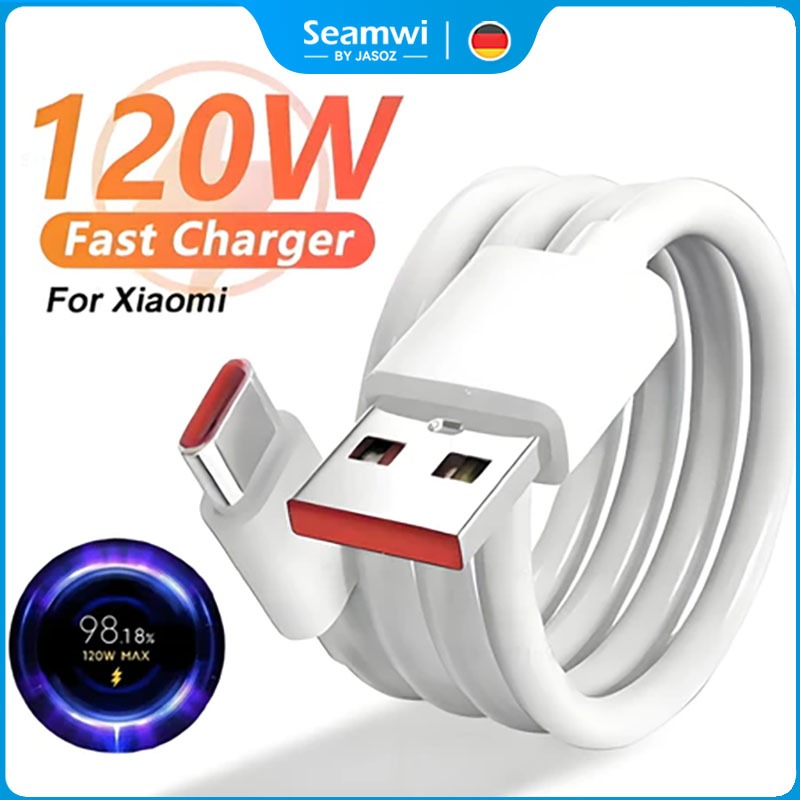 ⚡ส่งจาก กทม⚡Seamwi 120W 6A USB C อุปกรณ์ชาร์จเร็ว เป็น Type C สําหรับ สายชาร์จ Xiaomi โทรศัพท์มือถือ