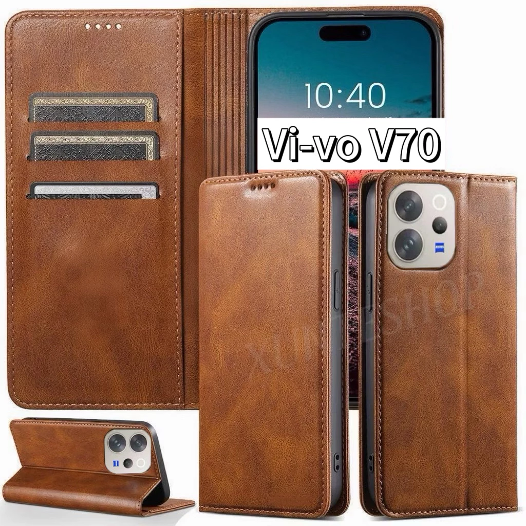เคสฝาพับ กระเป๋า XUNTE3 สำหรับรุ่น Vivo V70 V70FE