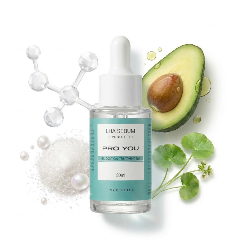 เซรั่มพลังอะโวคาโด Proyou LHA Sebum Control Fluid (30ml) ใช้ Ceramide-NP, Squalane, Cholesterol และ Hya 5