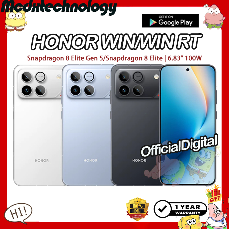 HONOR WIN Snapdragon 8 Elite Gen 5 HONOR WIN RT Snapdragon 8 Elite 6.83inch 185Hz 10000mAh 100W | รั