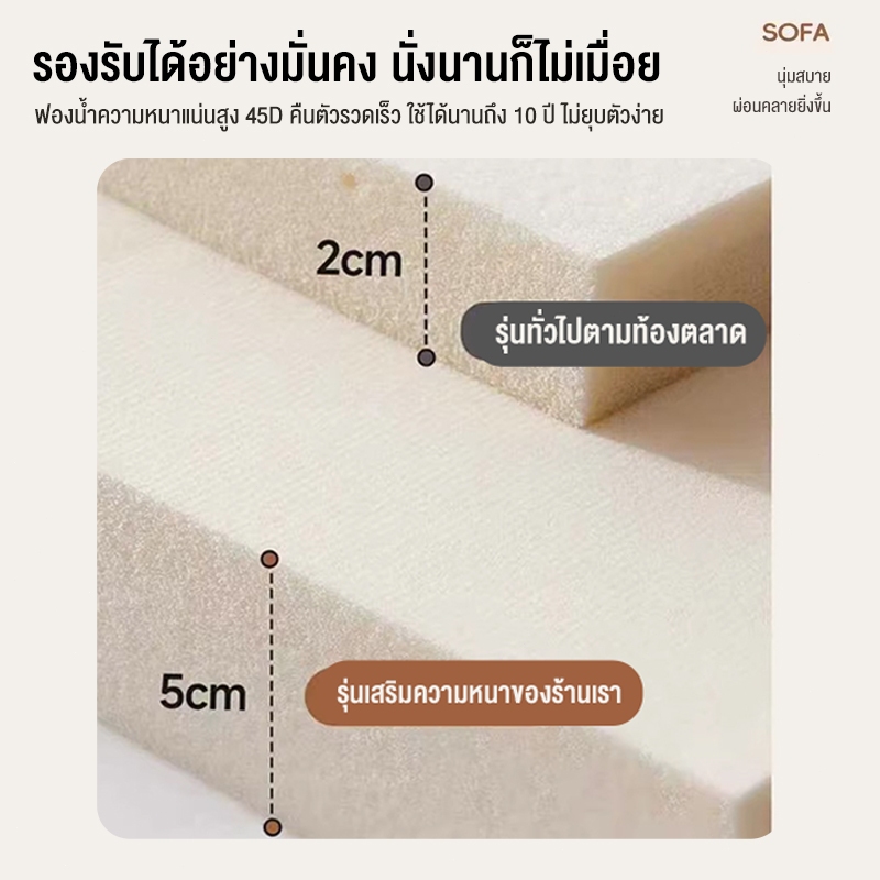 BAIERDI โซฟาพับ โซฟาเบดแบบพับเก็บได้สำหรับอพาร์ทเมนต์ขนาดเล็ก โซฟาเบดอเนกประสงค์สไตล์ครีมแบบพับได้อเนกประสงค์ รูปที่ 4
