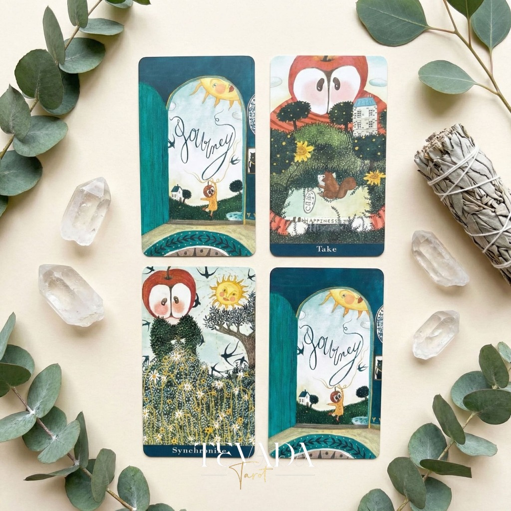ไพ่ออราเคิล ไพ่ยิปซี ไพ่ทาโรต์ Journey Oracle Deck ผลงานครูชัย ขอบทอง ฮีลใจ ไพ่น่ารัก ภาพสีน้ำ ของแท้ พร้อมส่ง ราคา ถูกที่สุด ดีลบีเคเค แกลเลอรีภาพที่ 4
