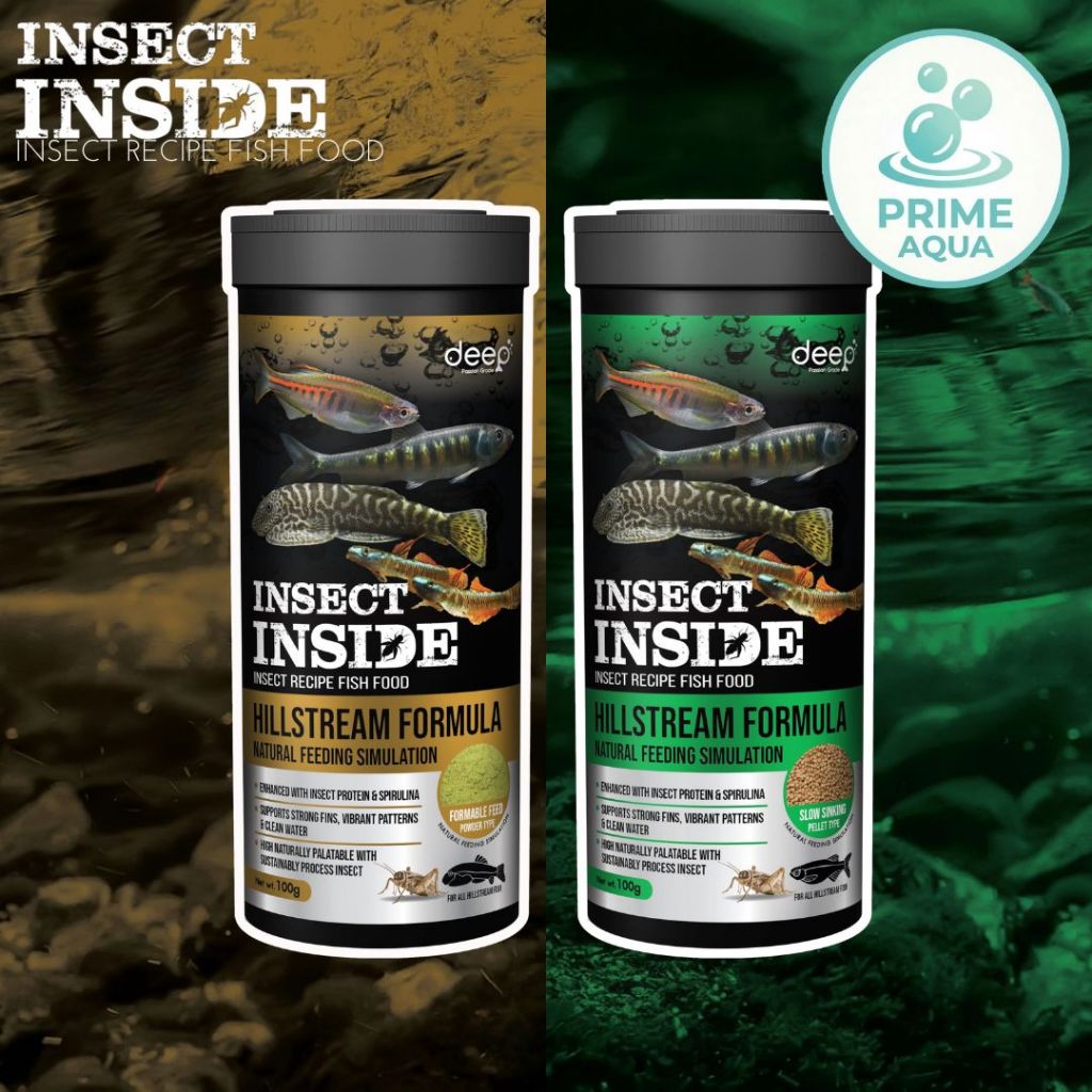 Deep Insect Inside Hillstream สำหรับปลาลำธาร (Slow Sinking) (Powder)