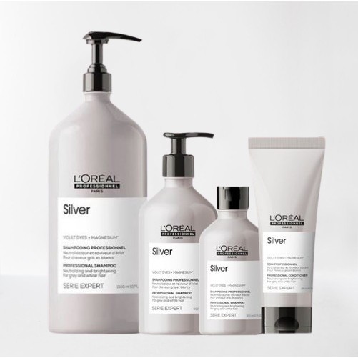 Loreal Silver Shampoo/Conditioner แชมพู ครีมนวดผมสีม่วง