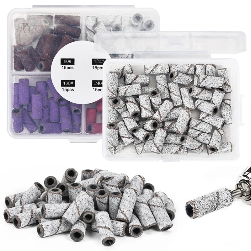 หัวเจียรกระดาษทรายขัดเล็บ ชุดหัวทรายขัดเล็บมินิ 3 มม./ยาว 13 มม.Sanding Band Set