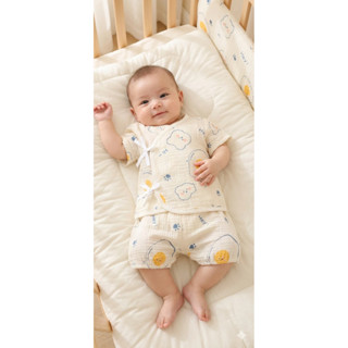 (ชุดผูกแขนสั้น  0-4 )…#ชุดเด็กอ่อนมินิมอล 