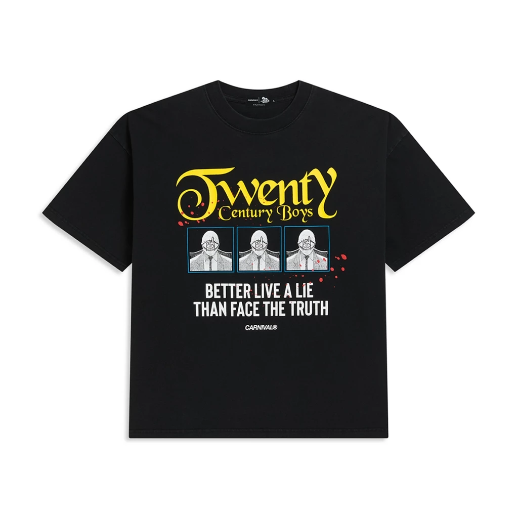 CARNIVAL CNVX20C26T15BK 20th CENTURY BOYS THE FACE OF LIES T-SHIRT OVS BLACK
