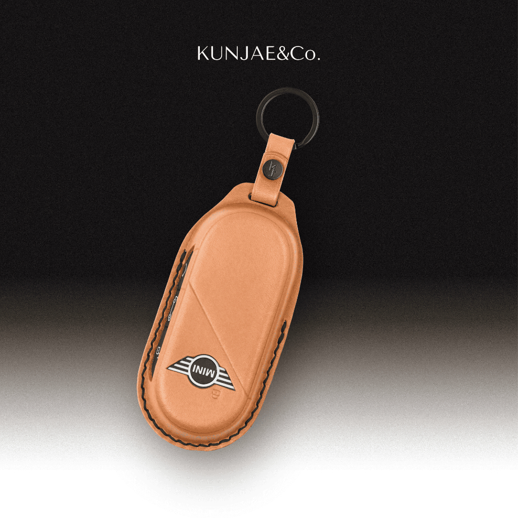 KUNJAE&Co. เคสกุญแจรถยนต์ MINI หนังวัว Italian Calfskin (Handmade จัดส่งใน 7-10 วัน)