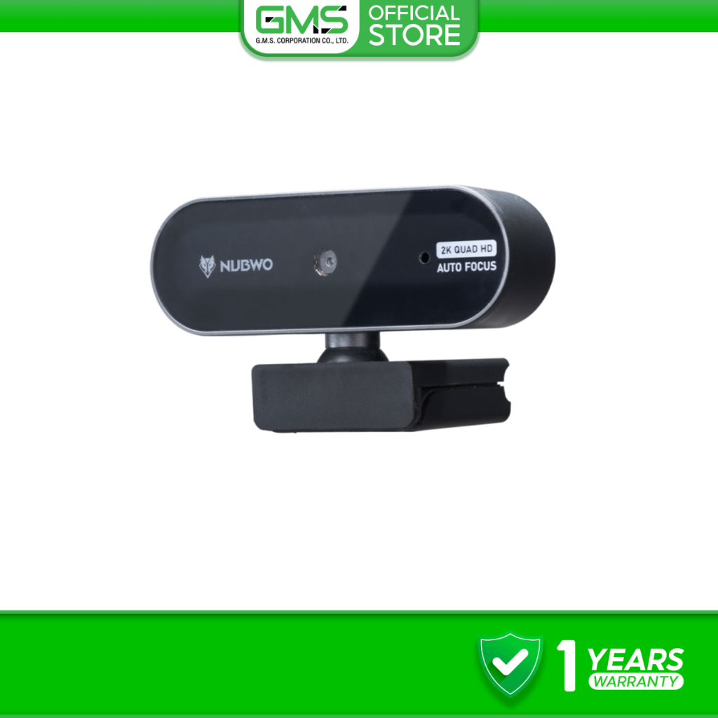 Nubwo กล้องเว็บแคม  NWC590 QUAD 2K HD Auto Focus พร้อมไมโครโฟนตัดเสียงรบกวน รับประกัน 1 ปี