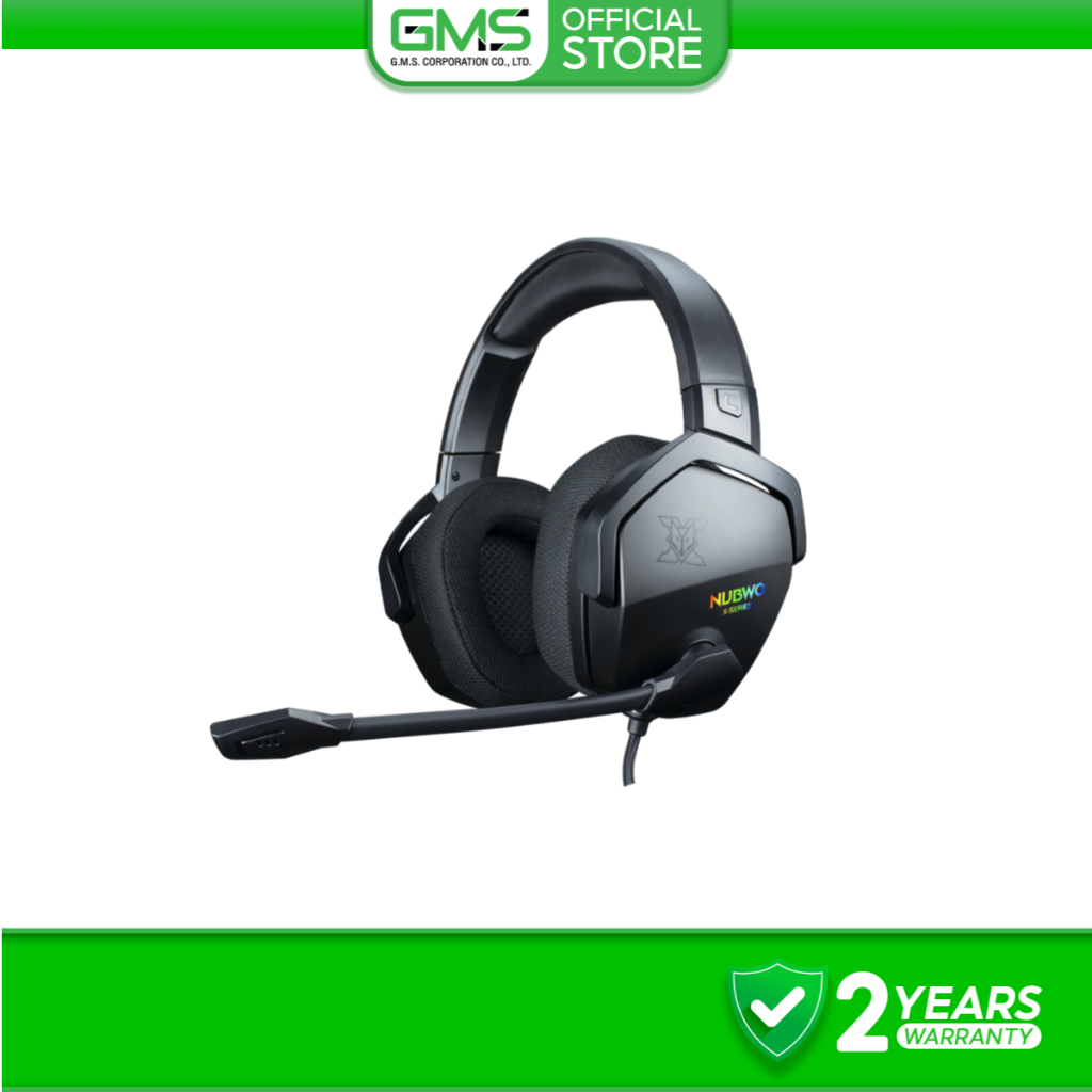 Nubwo หูฟังเกมมิ่ง X99 USB 7.1 Virtual Surround ควบคุมเสียงและไฟที่สาย ไมค์ชัด ใส่สบาย ประกัน 2 ปี