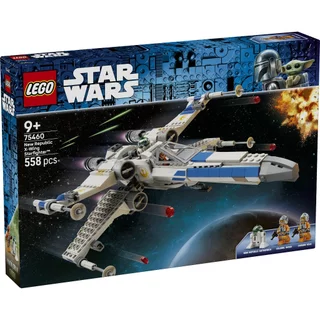 LEGO Star Wars 75460 New Republic X-Wing Starfighter (558 Pieces), Building Blocks, Kids Toy