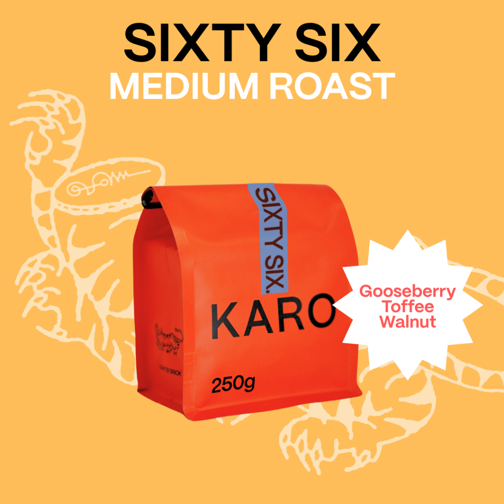 Karo House blend Coffee beans 66 Blend Medium Roast เมล็ดกาแฟคั่วกลาง คั่วกลาง Washed Process