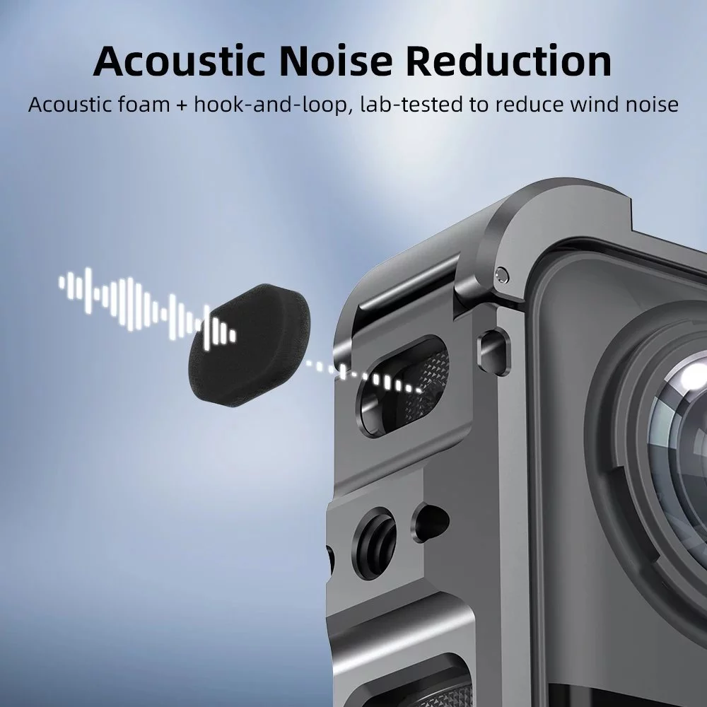 หมาะสําหรับ Insta360 X5 กระต่ายกรอบกรงโลหะป้องกันสกีกล้องป้องกันกรณีอลูมิเนียมกรอบกรงที่มีฝาครอบเลนส์ซิ thumbnail 10
