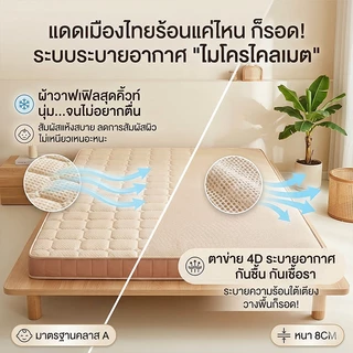 ที่นอนยางพารา ที่นอนเพื่อสุขภาพ สัมผัสนุ่มพิเศษ หลับสบาย Ins ที่นอนมินิมอลสไตล์เกาหลี โปรโมชั่น