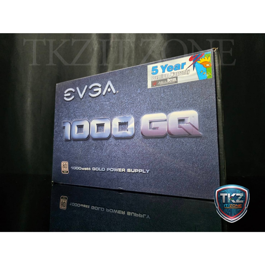 เพาเวอร์ซัพพลาย(power supply) EVGA GQ 1000w  ( 1000w 80+ gold )