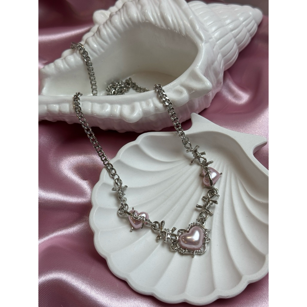 สร้อยคอ y2k สร้อยคอหัวใจ