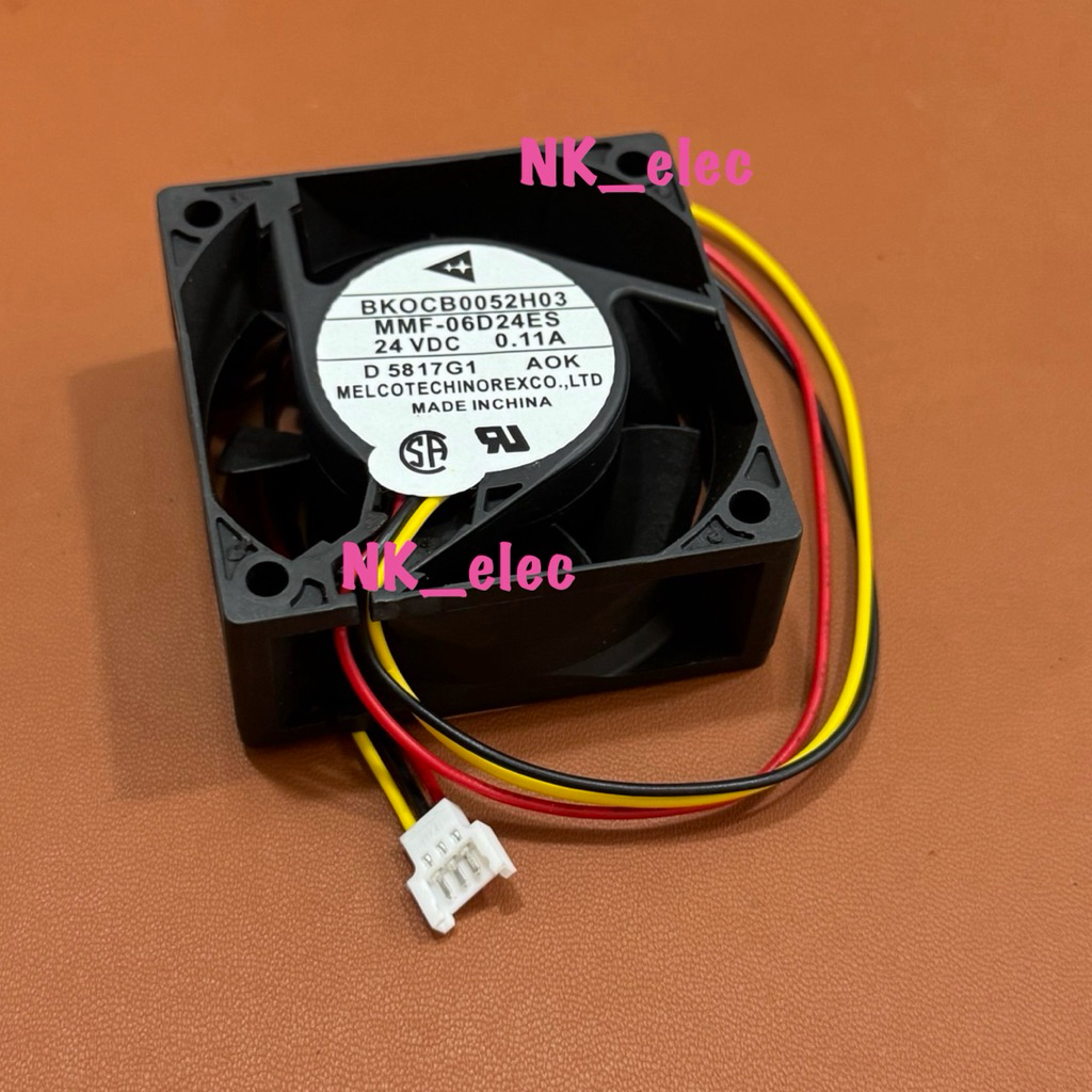 MMF-06D24ES พัดลม 24VDC 0.11A 3สาย 60x60x25MM แจ็คพิเศษ Ball bearing พร้อมส่งในไทย🇹🇭