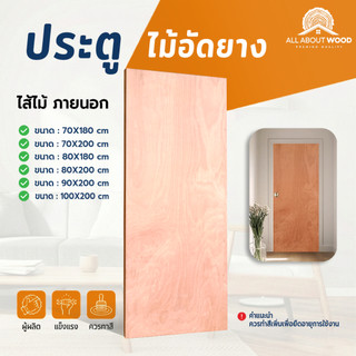 PLYWOOD DOOR ประตูไม้อัดยาง ไส้ไม้ สำหรับใช้งานภายนอกและภายใน มีให้เลือก 6 ขนาด | All About Wood