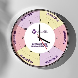 [สินค้าใหม่] ALLWELL นาฬิกาพลิกตัวผู้ป่วย แขวนผนัง ทรงกลมใหญ…