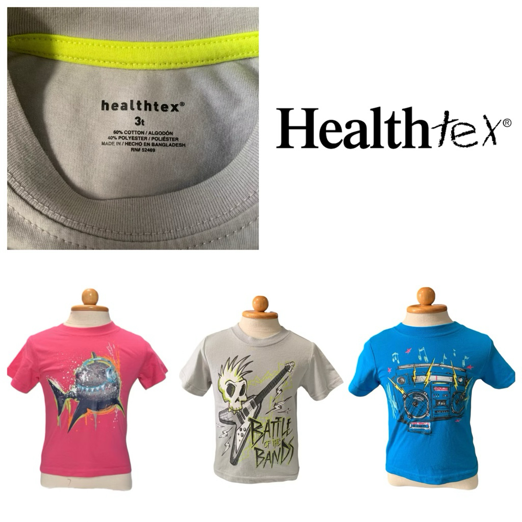 BB13 | healthtex เสื้อยืดคอกลม เด็กผู้ชาย ลายสกรีน