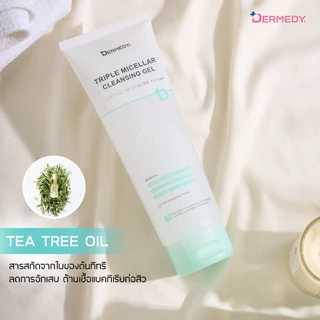 DERMEDY Triple Micellar Cleansing Gel ดอร์มีดี ทริปเปิล ไมเซลลาร์ คลีนซิ่ง เจล 200 g. (Niacinamide White/Salicylic Acid)