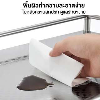 ZEEN รถเข็นมือสแตนเลส 304 รถเข็นอาหาร ประกอบง่าย รถเข็นของอะเนกประสงค์ รถเข็นสแตนเลส รุ่นหนา