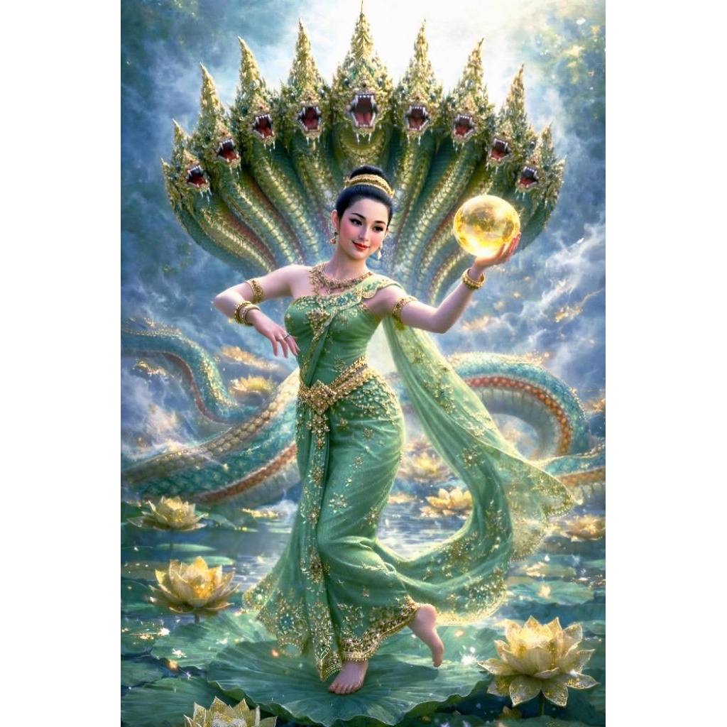 รูปโปสเตอร์  พญานาค  ขนาด  28*42 cm  กระดาษหนา 200 แกรม ไม่มีกรอบ ภาพติดผนัง ตกแต่งบ้าน