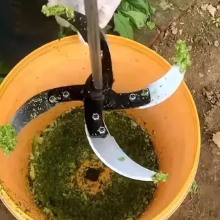 ชุดเครืองสับผัก สับอาหารสัตว์ ใบมีด พร้อมแกน Vegetable and animal feed chopper set, including blades and shaft.