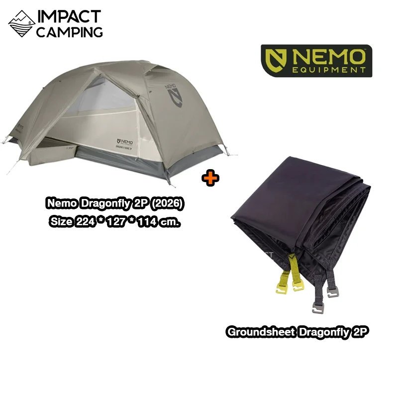 [ใหม่ 2026] Nemo เต็นท์เดินป่า 2 คน Dragonfly Osmo Ultralight Tent ราคา ถูกที่สุด ดีลบีเคเค แกลเลอรีภาพที่ 9