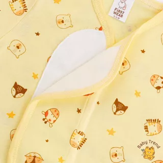 First Wear เสื้อป้ายสั้น “ผ้าดูด” ไซส์ 0-3 เดือน ผ้าคอนตอนหนานุ่มๆ | Babytrend