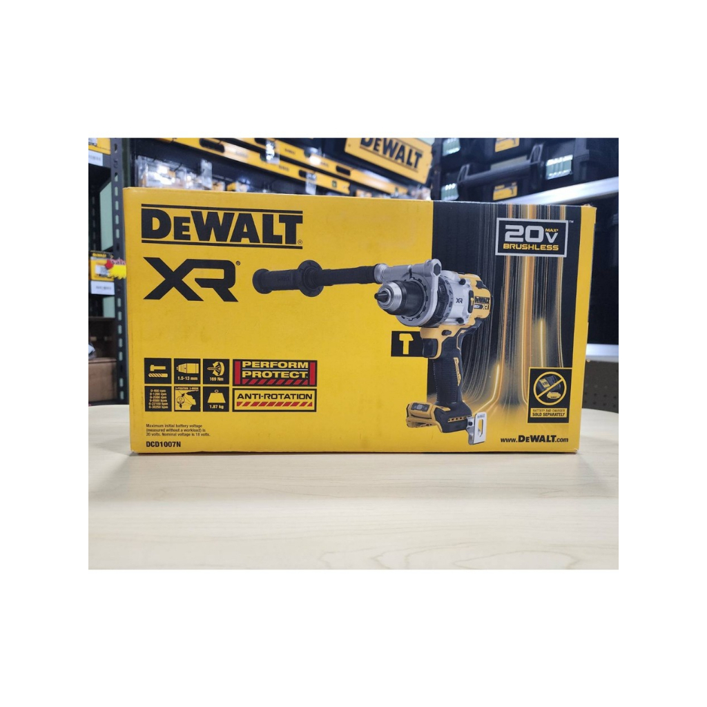 DEWALT DCD1007N-B1 สว่านกระแทกไร้สาย รุ่นพรีเมี่ยม 20V Max (เครื่องเปล่า)