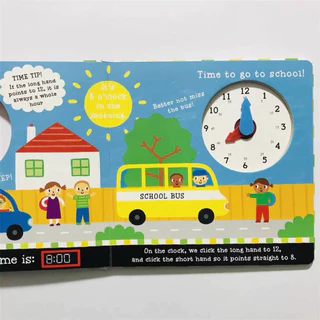 หนังสือฝึกบอกเวลา Click! Clack! Clock! (Board Book) หนังสือเด็ก ฝึกบอกเวลา บอร์ดบุ๊ค earn to tell the time