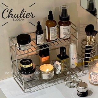 สไตล์นอร์ดิก ชั้นวางของสแตนเลสสไตล์มินิมอลห้องน้ําอ่างล้างหน…