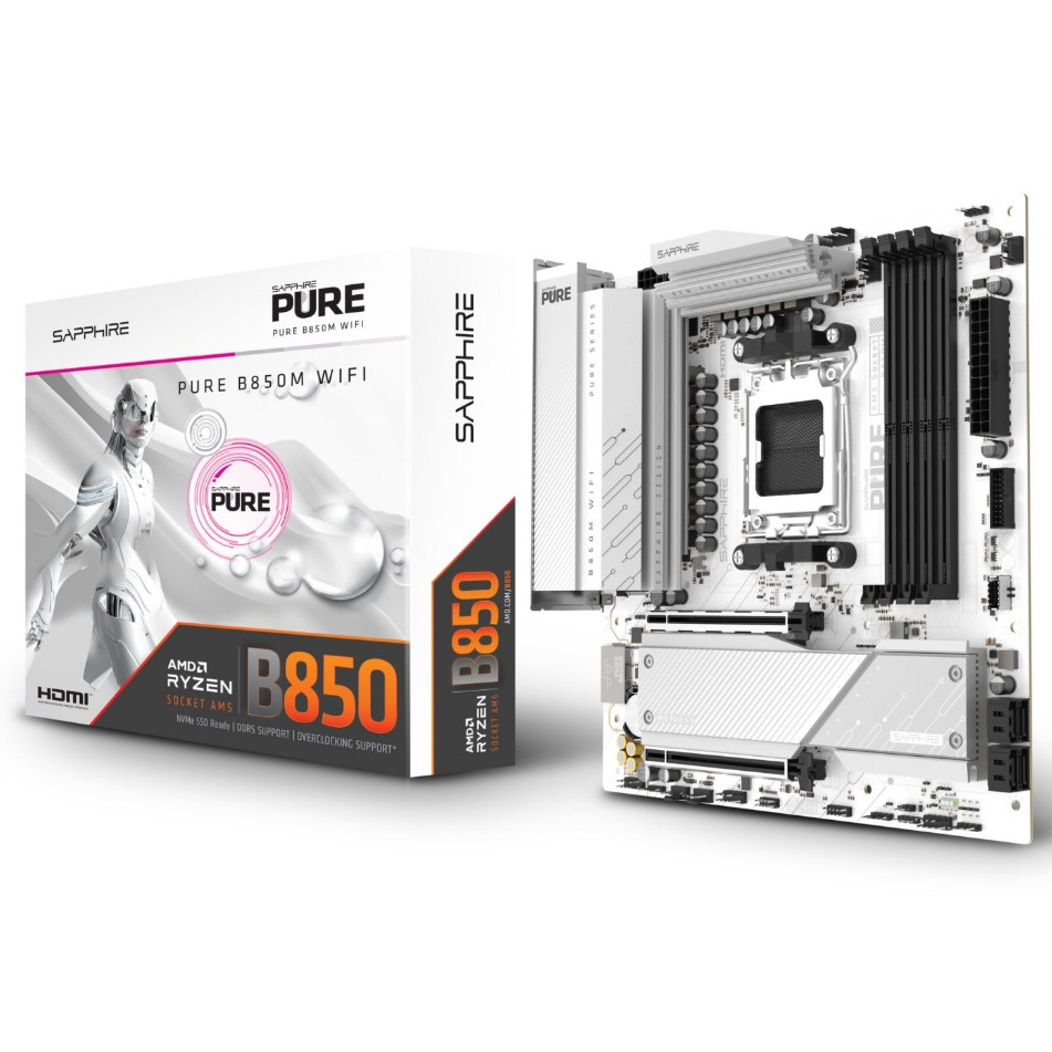 SAPPHIRE PURE B850M WIFI (AM5) MAINBOARD