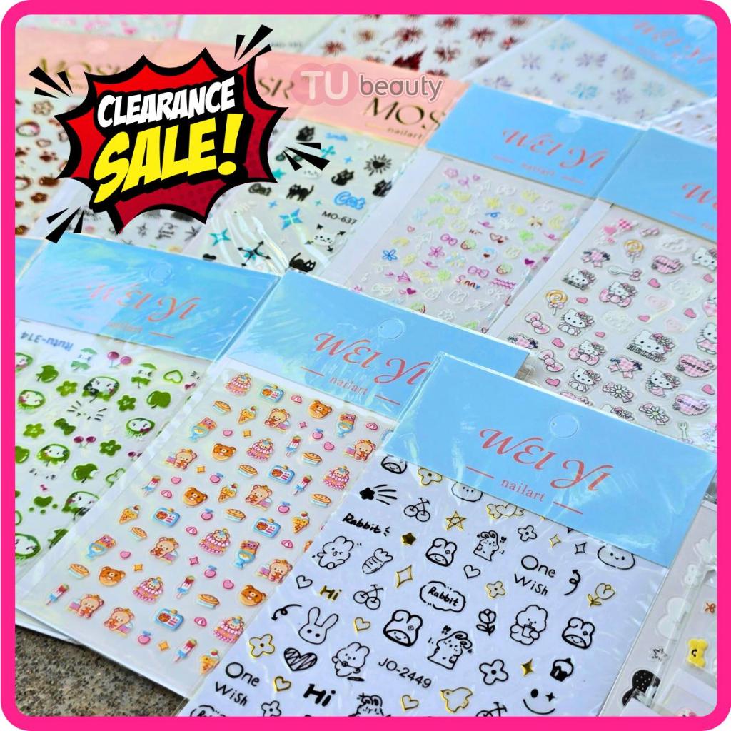 โล๊ะ❗Sticker 5D คละลาย 5 ชิ้น