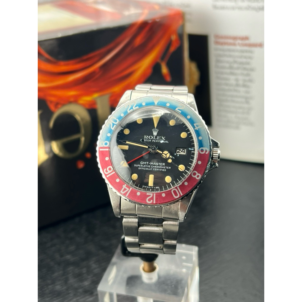 RL. Vintage GMT Master “Pepsi” / Serial 1.6 M Year 1967 / Automatic  movement ( Only Watch ) Ref. 16
