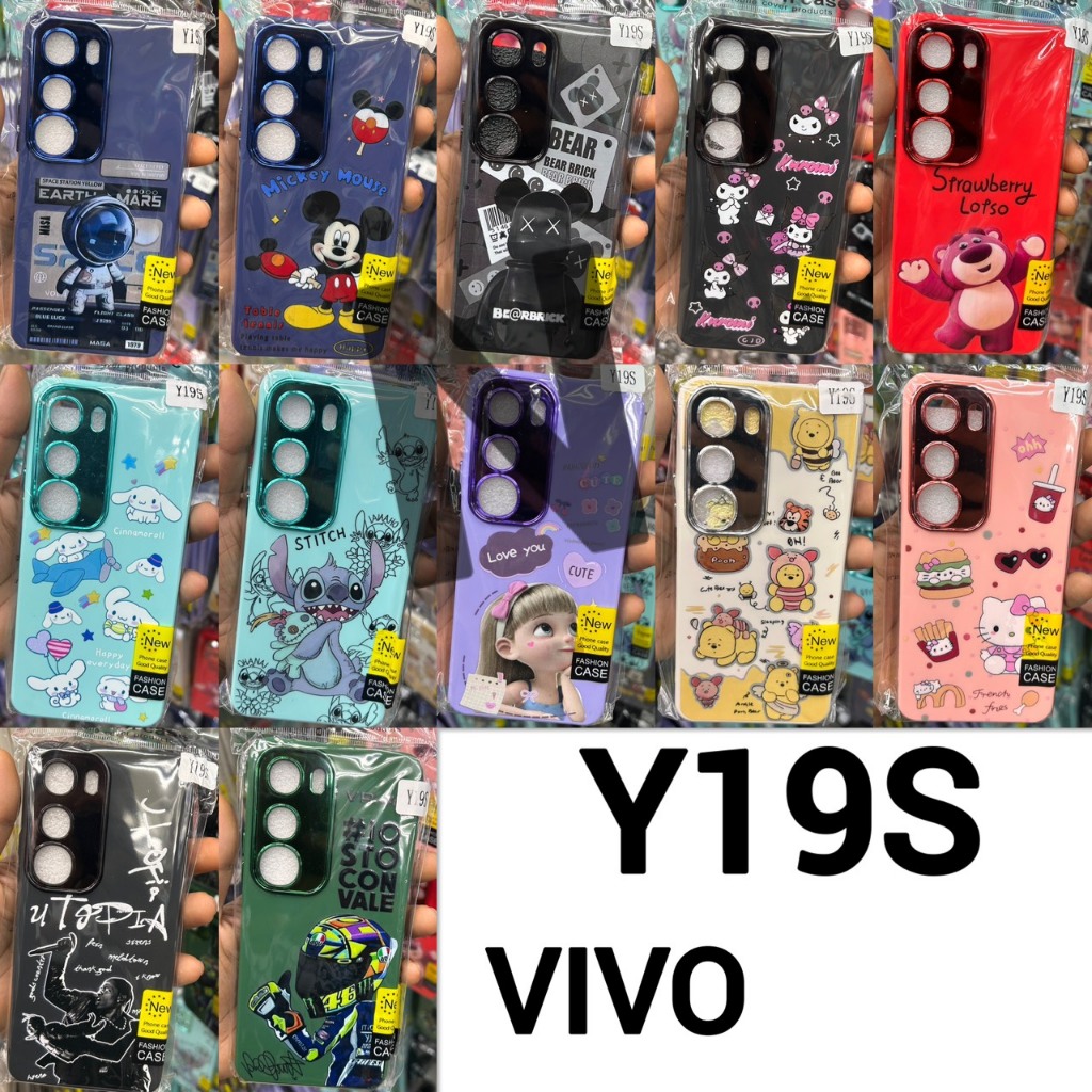 CASE เคส📲 รุ่น VIVO Y19S กำมะหยี่ ลายการ์ตูน & กำมะหยี่สีพื้น & stong ลายการ์ตูน📮✅