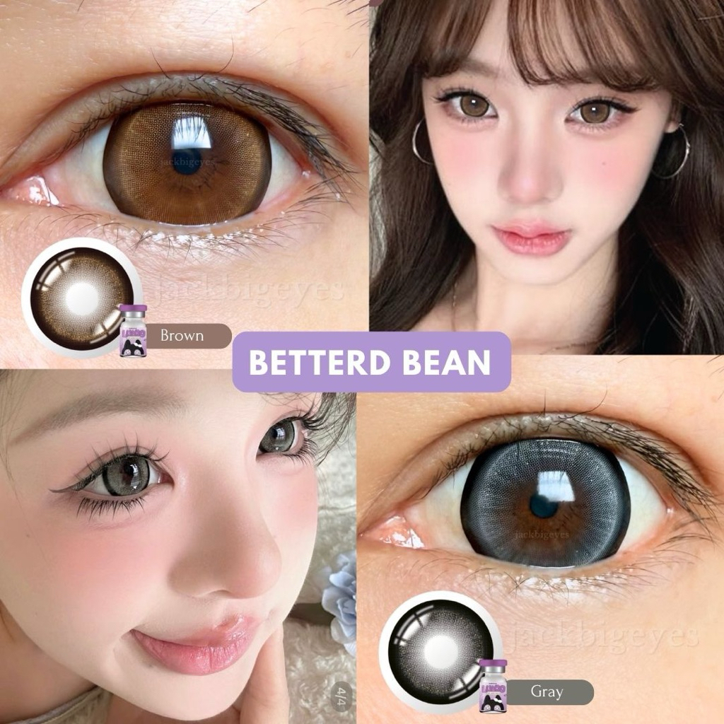 LuLoo soft 🇨🇳อย.ไทย Butterd Bean เลนส์กลิตเตอร์ ตาหวาน ค่าสายตา 00-1000
