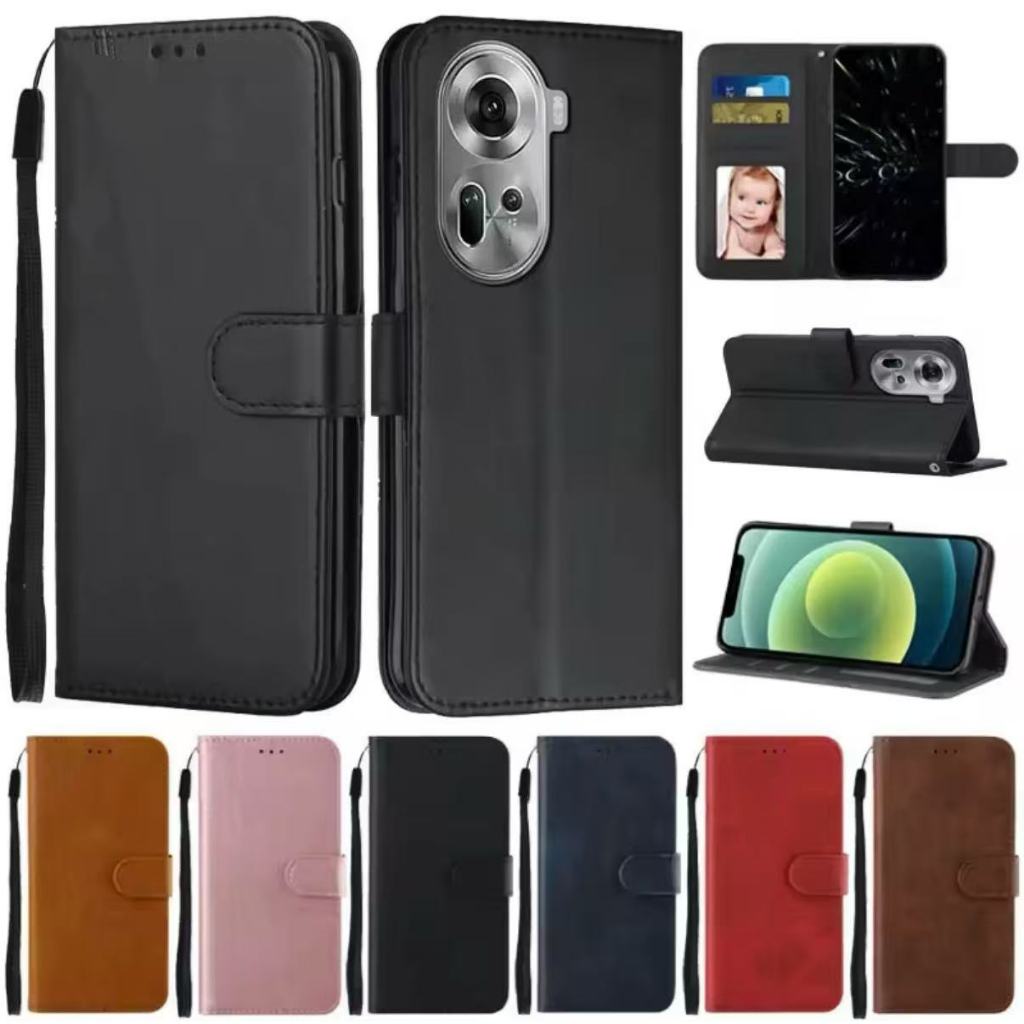 เคสแบบพับได้สำหรับ Oppo Find X9 / Find X9Pro เคสกระเป๋าหนัง ใส่บัตร ป้องกันโทรศัพท์ แม่เหล็กล็อค แถมสาย