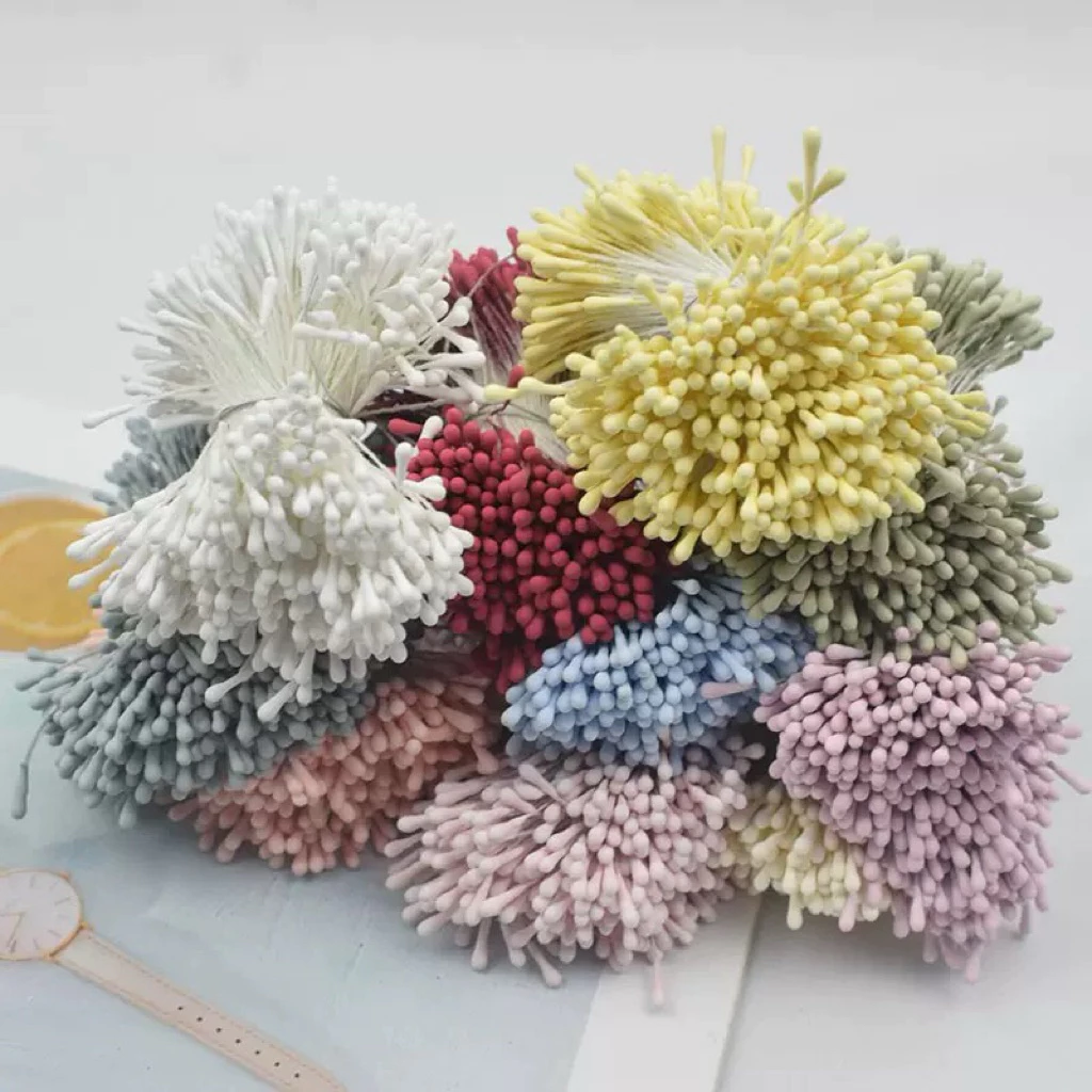 เกสรดอกไม้ เกสรดอกไม้ประดิษฐ์ 380เส้น/มัด สำหรับงาน DIY งานฝีมือ ส่งจากไทย