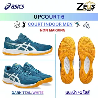 ASICS UPCOURT 6 (แนะนำ +0.5 CM จากรองเท้าผ้าใบค่ะ) รองเท้าแบดมินตัน วอลเลย์บอล [ฺBADMINTON & VOLLEYBALL MEN]