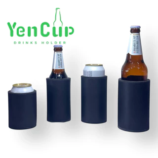 ปลอกเก็บความเย็น ปลอกเบียร์ สีล้วน สีสวย สดใส แพ็ค 12 ชิ้น มี 7 สี 4 ไซส์ Stubby holder