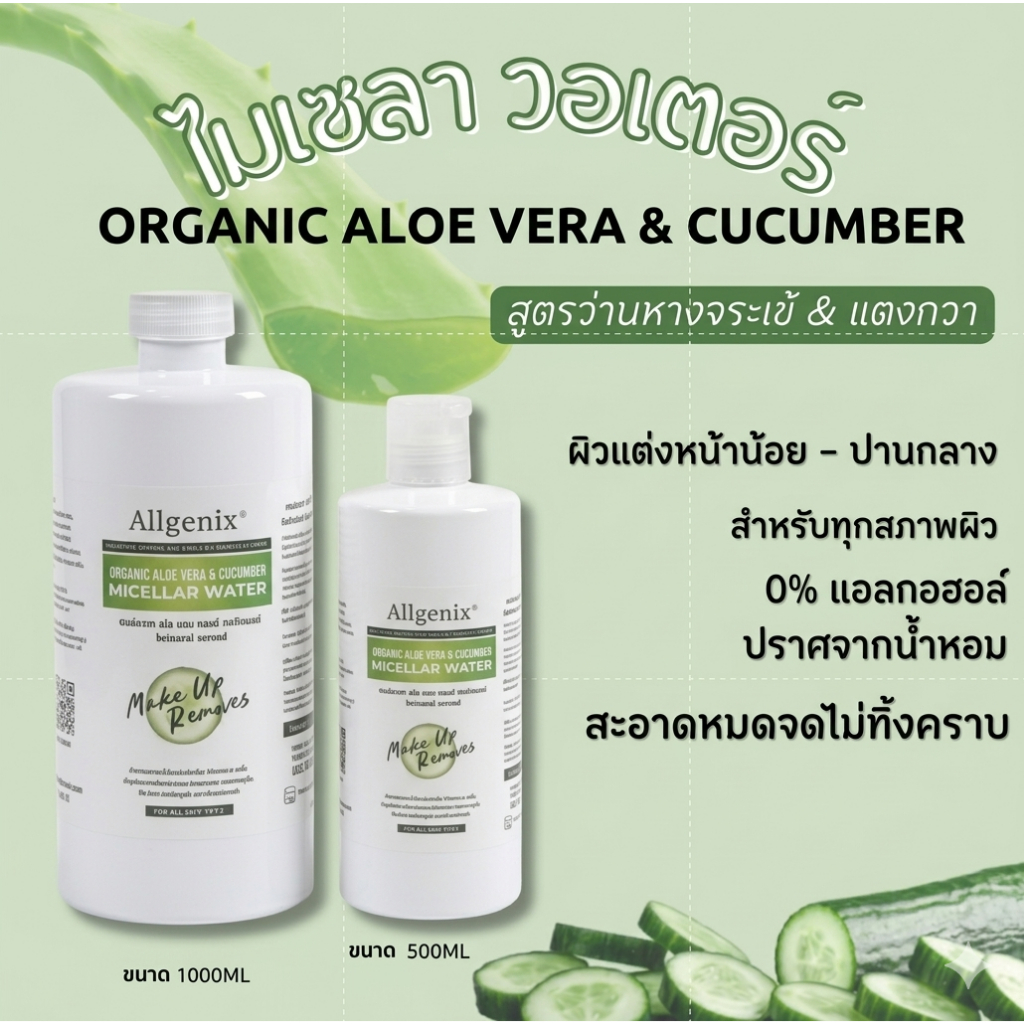 ไมเซลล่าวอเตอร์ คลีนซิ่งน้ำ ทำความสะอาดผิว Mineral Micellar Water