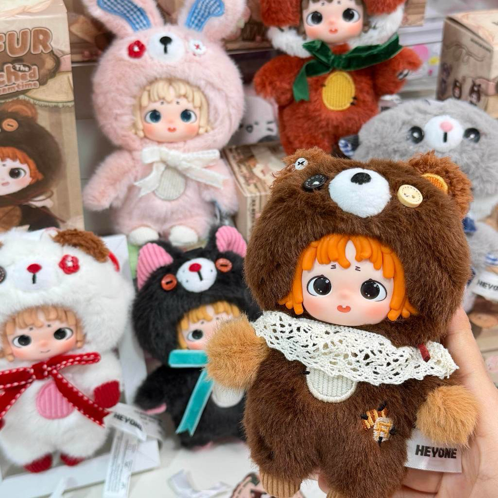 พร้อมส่งHeyone Furfur-พวงกุญแจตุ๊กตา แบบสุ่ม