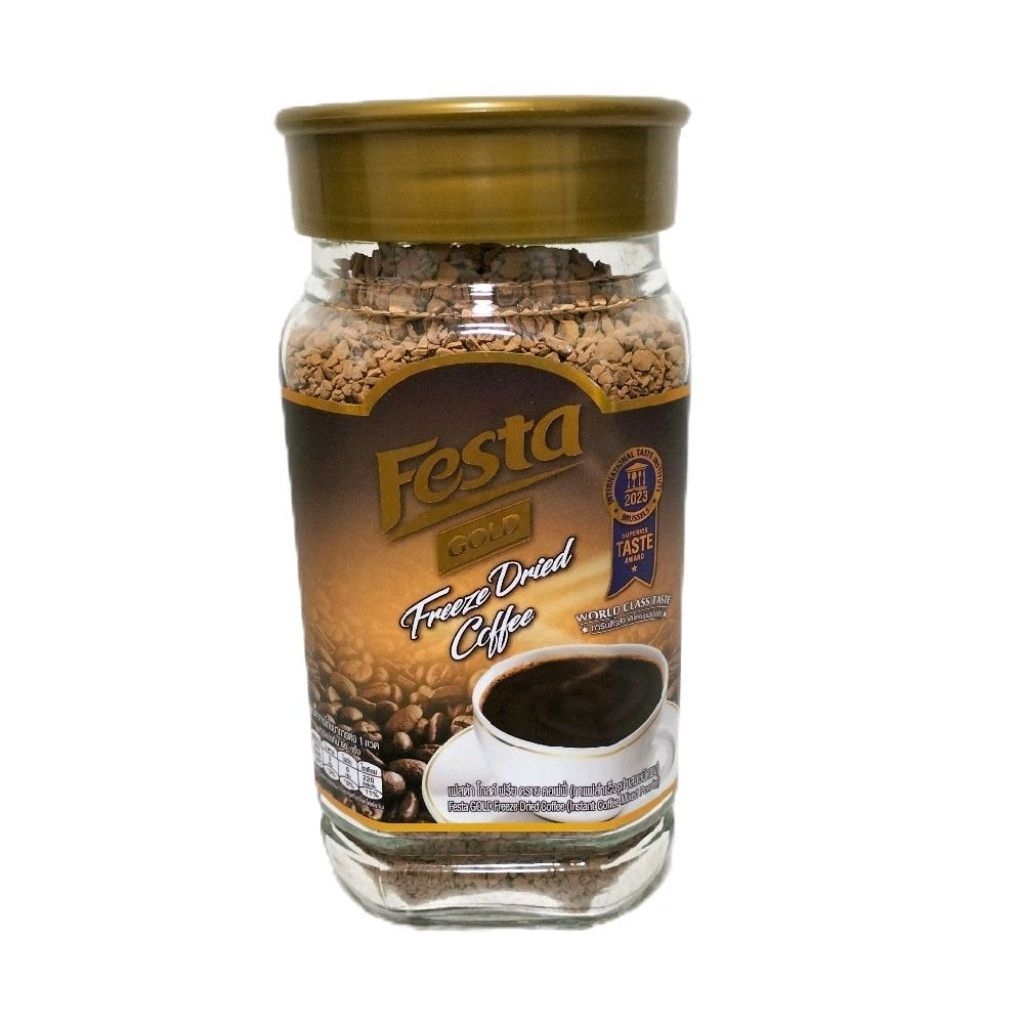 Festa เฟสต้า โกลด์ ฟรีซดราย คอฟฟี่ กาแฟ กาแฟสำเร็จรูปชนิดฟรีซดราย ปริมาณ180กรัม