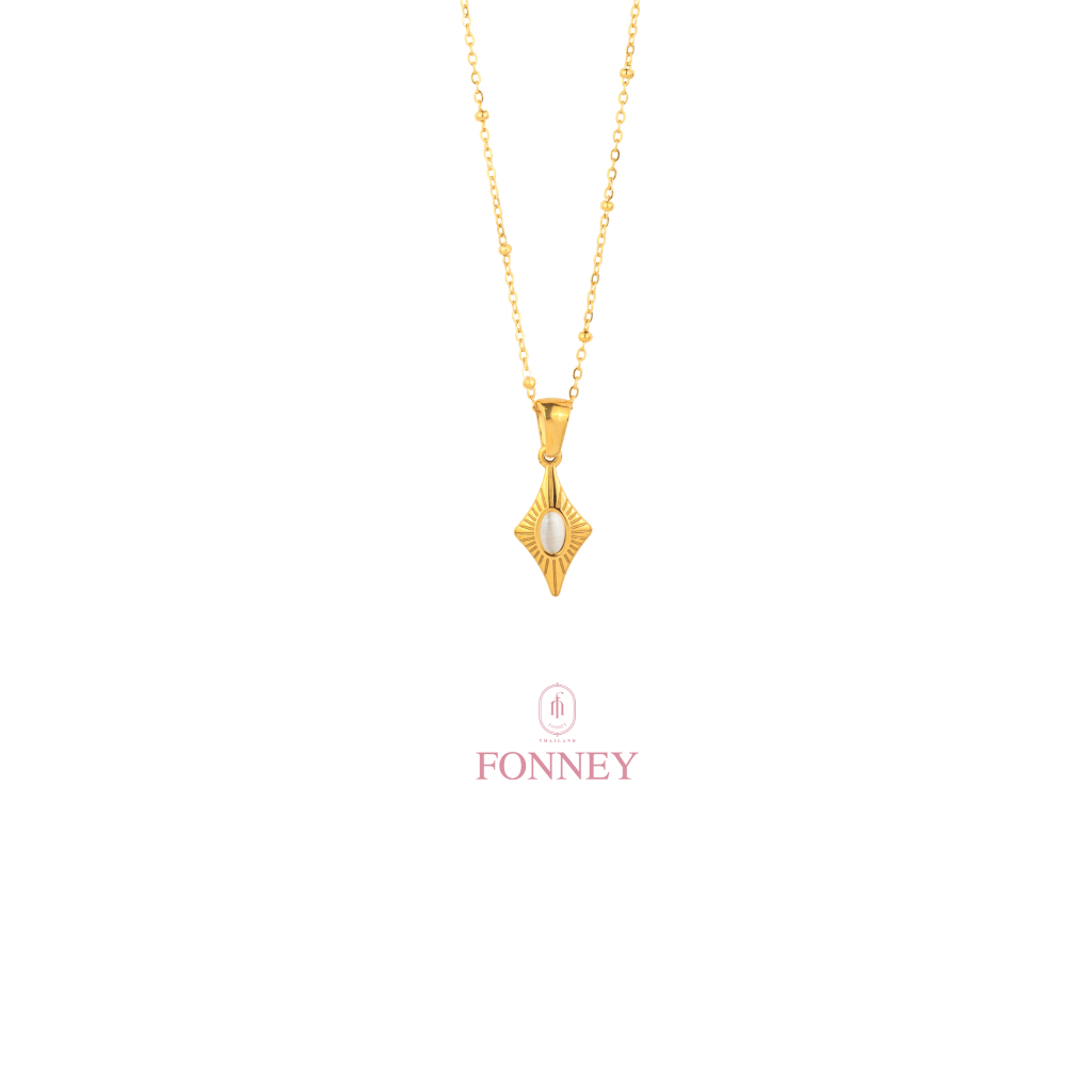 NL-11 Fonney สร้อยคอสแตนเลสแท้ ไม่ลอกไม่ดำ