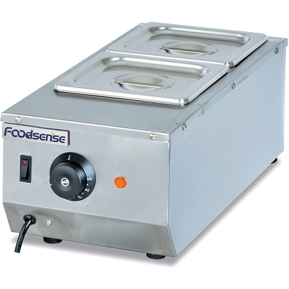 [Foodsense] เชิงพาณิชย์ 2 ช่องฉนวนกันความร้อน Tang Chik บุฟเฟ่ต์ความร้อนไฟฟ้าเตาอบ Tang Chik