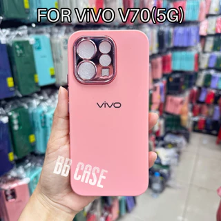 เคสกำมะหยี่สีพื้นโครเมี่ยมกล้อง รุ่น VIVO V70(5G)/V70FE(5G) ตรงรุ่น (มี8สี)เคสกำมะหยี่สีพื้น สินค้าพร้อมจัดส่งในไทย