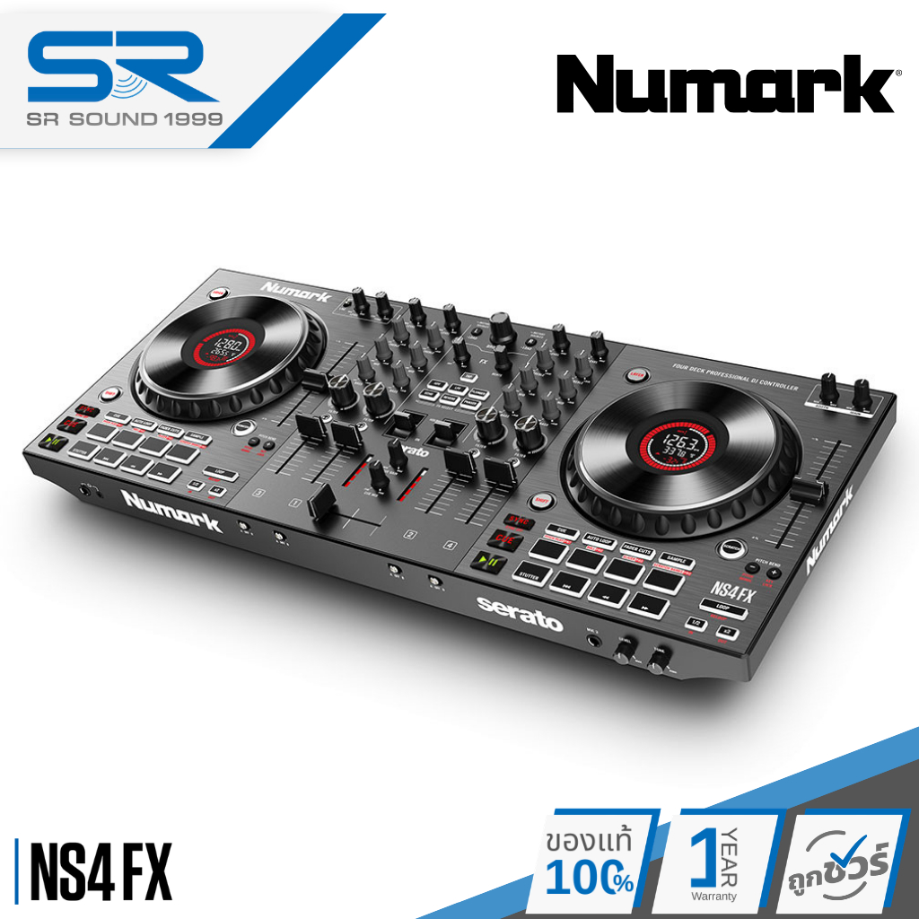 Numark NS4FX DJ Controller เครื่องเล่นดีเจ 4CH 24-bit